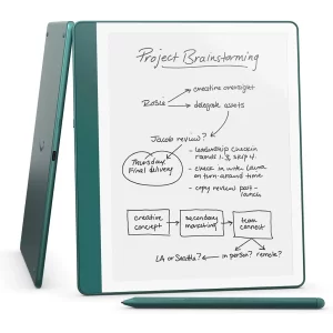 eBook Reader Amazon Kindle Scribe (Redesigned) WiFi, 10.2&quot; 64GB, Premium Pen, Metallic Jade