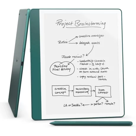 eBook Reader Amazon Kindle Scribe (Redesigned) WiFi, 10.2&quot; 64GB, Premium Pen, Metallic Jade