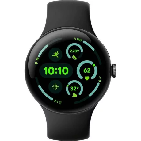 Smartwatch Google Pixel Watch 3, 45MM, WiFi Matte Black, Obsidian