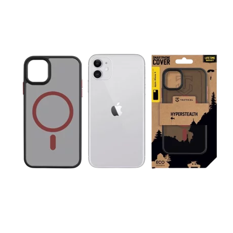 Husa iPhone 11 Tactical MagForce Hyperstealth 2.0 Neagra/Rosie