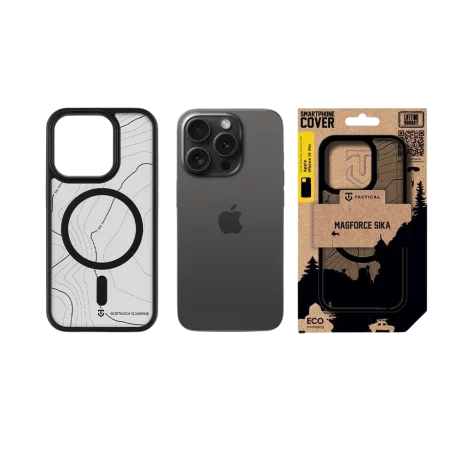 Husa iPhone 15 Pro Tactical MagForce Hyperstealth Sika Negru