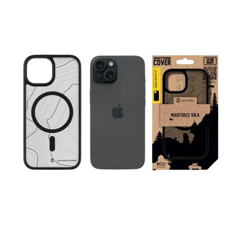 Husa iPhone 15 Tactical MagForce Hyperstealth Sika Negru