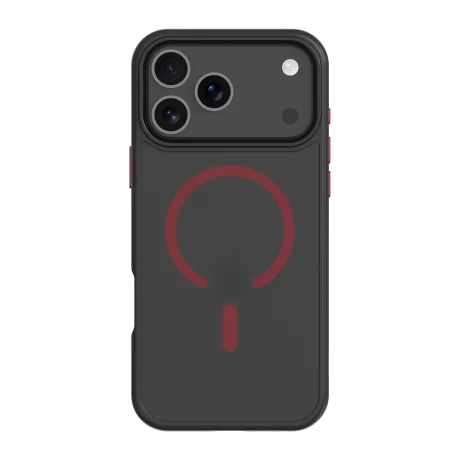 Husa iPhone 17 Pro Max Tactical MagForce Hyperstealth 2.0 Neagra/Rosie