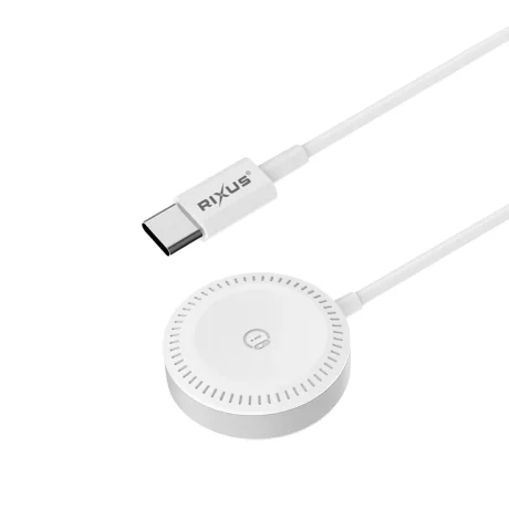 Cablu incarcare Rixus USB-C pentru Apple Watch  1.2M alb