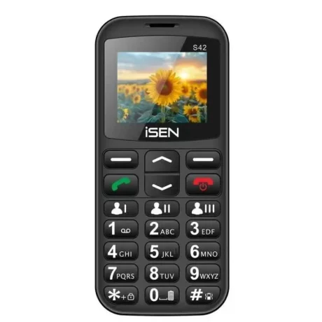 Telefon mobil iSEN S42 Senior, Black