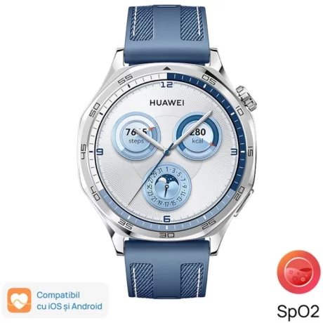 Smartwatch Huawei GT5 46MM, Blue, Blue Woven Strap