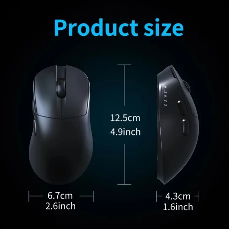 AJAZZ AJ179 V2 Max, PAW3311 Sensor Gaming,12000 DPI, Black