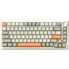 AJAZZ AK820 Max Plus, Mechanical Keyboard, Bluetooth ,2.4G Wireless, RGB, Flying Fish Switch, Grey-Cream-Orange