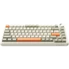 AJAZZ AK820 Max Plus, Mechanical Keyboard, Bluetooth ,2.4G Wireless, RGB, Flying Fish Switch, Grey-Cream-Orange