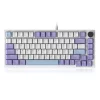 AJAZZ AK820 Mechanical Keyboard, Wired, RGB, Sea Salt Switch, Blue-White-Purple