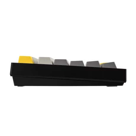 AJAZZ AK820 PRO Mechanical Keyboard TFT Screen Bluetooth ,2.4G Wireless ,Wired RGB Hot-Swap, Black-Grey-Yellow