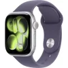 Apple Watch Series 11 GPS+Cellular 42mm Aluminum Case with Purple Fog Sport Band - S/M - Silver