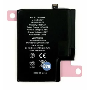 Acumulator Compatibil pentru iPhone 17 Pro Max Li-Ion 4823mAh