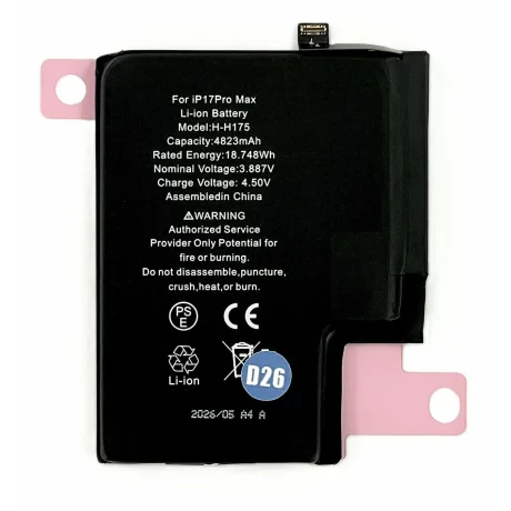 Acumulator Compatibil pentru iPhone 17 Pro Max Li-Ion 4823mAh