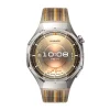 HUAWEI WATCH GT 6 Pro 46mm Titanium Alloy Case, Curea Brown Woven