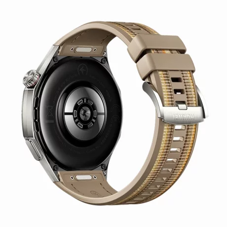 HUAWEI WATCH GT 6 Pro 46mm Titanium Alloy Case, Curea Brown Woven