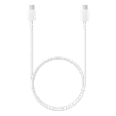 Cablu Date Si Incarcare Type-C/ Type-C Alb 1M (Compatibil)