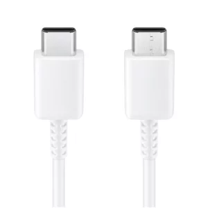 Cablu Date Si Incarcare Type-C/ Type-C Alb 1M (Compatibil)