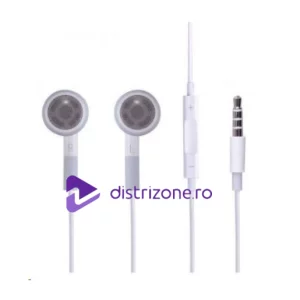 Casti iPhone 3.5mm Stereo HF Albe (Compatibil)