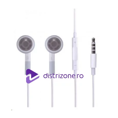 Casti Compatibile pentru iPhone 3.5mm Stereo HF Albe