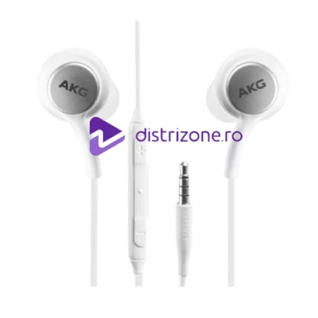 Casti Compatibile pentru Samsung Stereo HF AKG Mufa Jack 3.5mm Albe