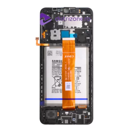 Ecran Samsung A125 Galaxy A12 2020 Negru Cu Baterie (Service Pack)
