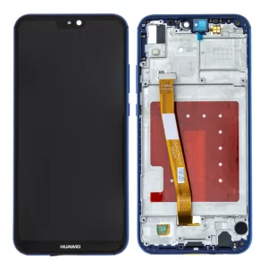 Ecran Huawei P20 Lite Albastru CU RAMA (Compatibil)