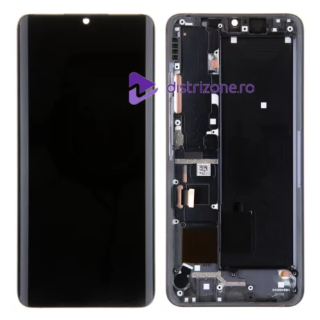 Ecran Compatibil pentru Xiaomi Mi Note 10 / Xiaomi Mi Note 10 Pro Negru CU RAMA