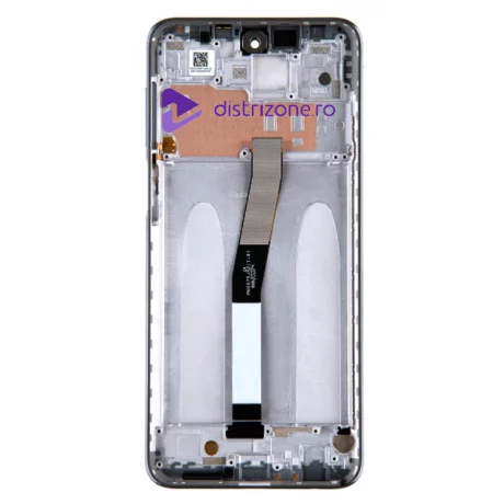 Ecran Compatibil pentru Xiaomi Redmi Note 9 Pro / Note 9S / Note 9 Pro Max / Note 10 Lite / Poco M2 Pro 2020 Glacier White CU RAMA
