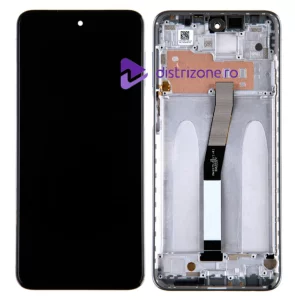 Ecran Compatibil pentru Xiaomi Redmi Note 9 Pro / Note 9S / Note 9 Pro Max / Note 10 Lite / Poco M2 Pro 2020 Glacier White CU RAMA