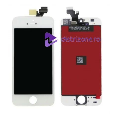Ecran Compatibil pentru iPhone 5 Alb