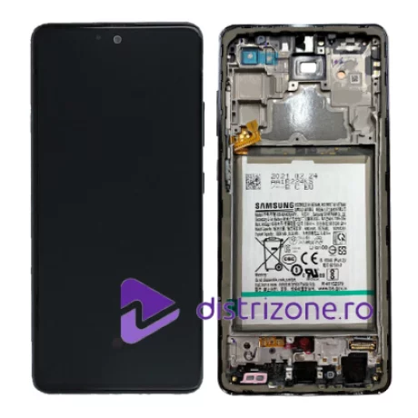 Ecran Samsung A525 4G / A526B 5G Galaxy A52 2021 Negru Cu Baterie (Service Pack)