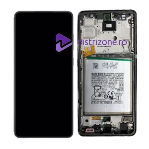 Ecran Samsung A725 Galaxy A72 4G 2021 Negru Cu Baterie (Service Pack)