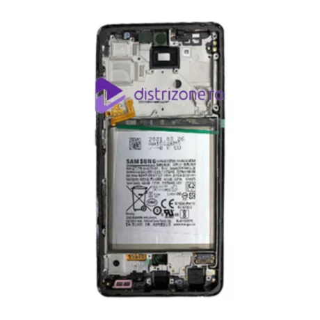 Ecran Samsung A725 Galaxy A72 4G 2021 Negru Cu Baterie (Service Pack)