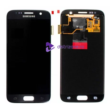 Ecran Samsung G930 Galaxy S7 Negru (Service Pack)