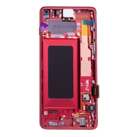 Ecran Samsung G973 Galaxy S10  Cardinal Red (Rosu) (Service Pack)