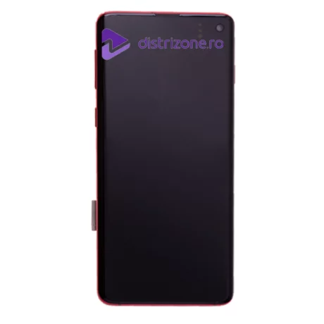 Ecran Samsung G973 Galaxy S10  Cardinal Red (Rosu) (Service Pack)
