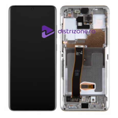 Ecran Samsung G988 Galaxy S20 Ultra Cloud White (Alb) (Service Pack)