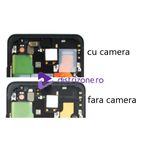 Ecran Samsung G988 Galaxy S20 Ultra Cosmic Black (Negru) Fara Camera Frontala (Service Pack)