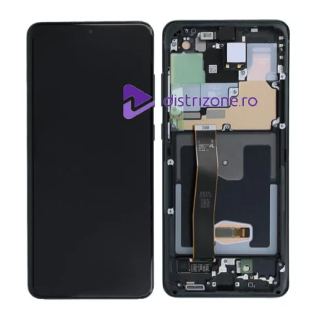 Ecran Samsung G988 Galaxy S20 Ultra Cosmic Black (Negru) (Service Pack)