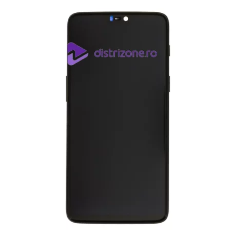 Ecran Compatibil pentru OnePlus 6 Negru CU RAMA
