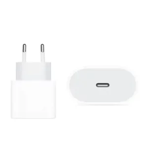 Incarcator Retea iPhone USB-C 20W Alb Fara Logo (Calitate AAA)